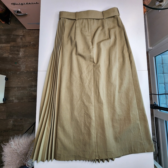 Mare Mare X Anthropologie Pleated Cargo Midi Skirt Sz XS - Picture 4 of 14